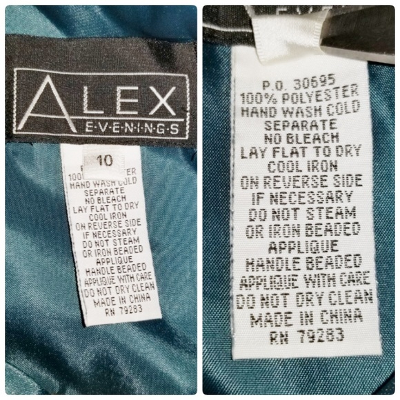 Stunning Beaded Turquoise Formal Evening Maxi Gown - Picture 8 of 8